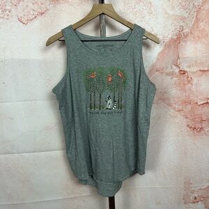 LIFE IS GOOD outdoor tank top size L every little thing gonna be alright nature